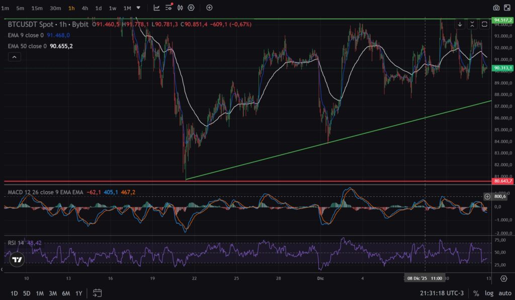 grafico bitcoin 12 diciembre 2025